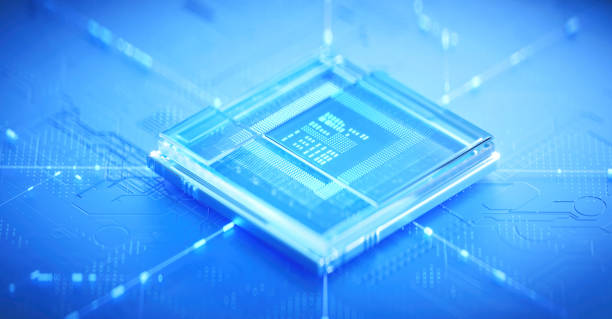 istock 3D rendering of cyberpunk AI. Circuit board. Technology background. Central Computer Processors CPU and GPU concept. Motherboard digital chip. Tech science background. 1428249784