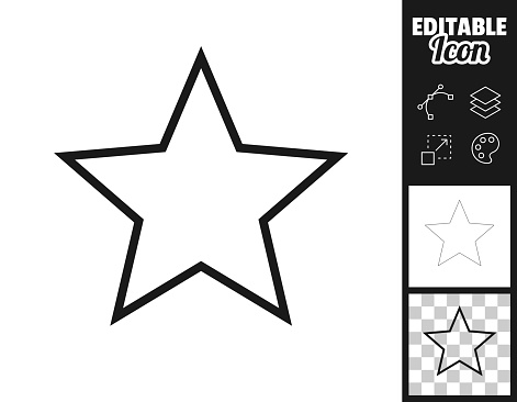 istock Star. Icon for design. Easily editable 1428257175