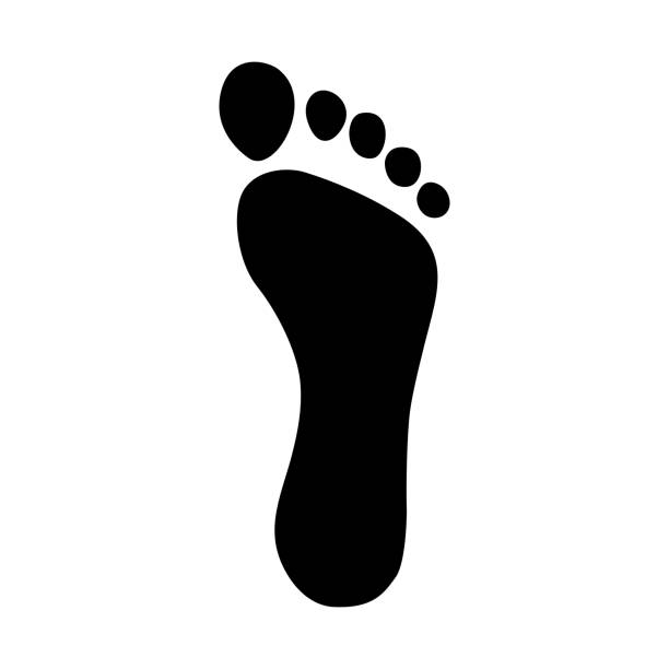 A black AAA icon vector symbol AAA vector editable flat style image. XXX concept illustration footprints stock illustrations