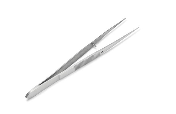 istock medical tweezers on a white background 1428262467