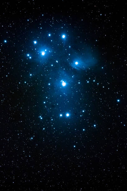 Pléiades Star cluster and nebula the pleiades stock pictures, royalty-free photos & images