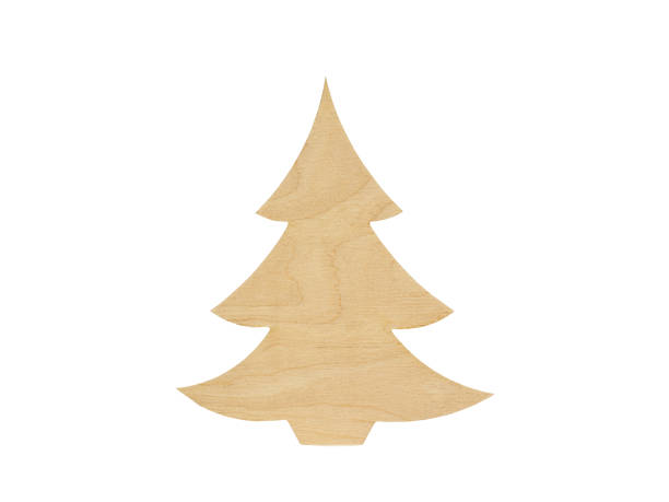 istock wooden model Spruce on a white background 1428266336