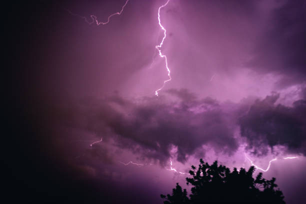 istock lightning storm and bad weather in the night sky 1428267810