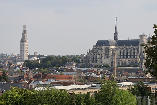 Overview of the city, city of Amiens, department of the Somme, France