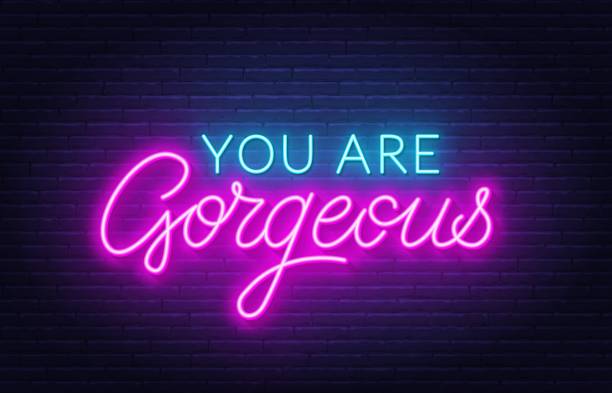 istock You are Gorgeous neon quote on a brick wall. 1428276101