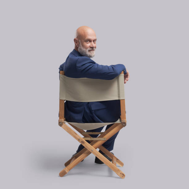 istock Confident film director looking at camera 1428280082