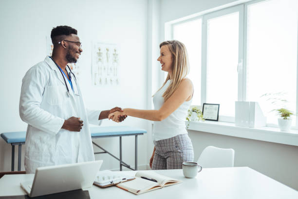 istock Men demonstrating welcome and friendly gesture. 1428280243
