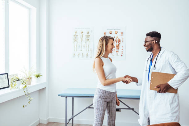 istock Female patient visiting health professional. 1428280461
