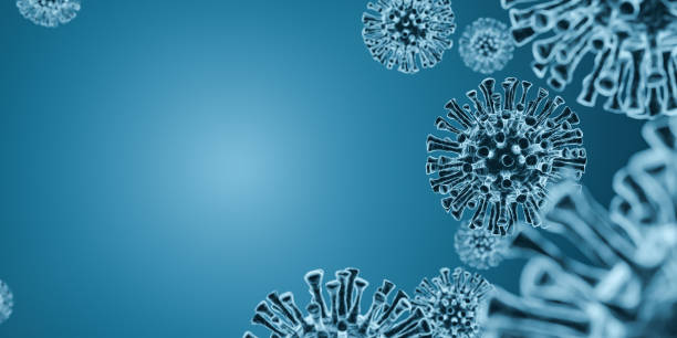 istock Blank copy space background with virus coronavirus covid 19. Medicine concept 1428280694