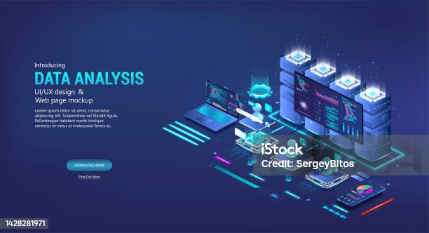 Istock Data Data Analysis And Classification Files In Isometric Data Center Stock ...
