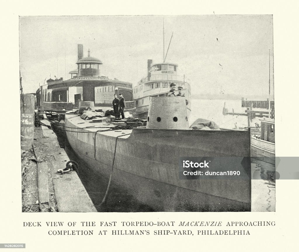 Ussマッケンジー高速魚雷艇ヒルマンの造船所フィラデルフィア19世紀のアメリカ海軍軍艦 アメリカ文化のベクターアート素材や画像を多数ご用意