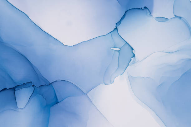 istock Abstract blue Ink background. Alcohol Ink art. 1428282127