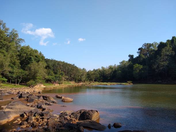 río karamana, pueblo de aruvikkara, thiruvananthapuram, kerala - number of people riverbank beach river fotografías e imágenes de stock