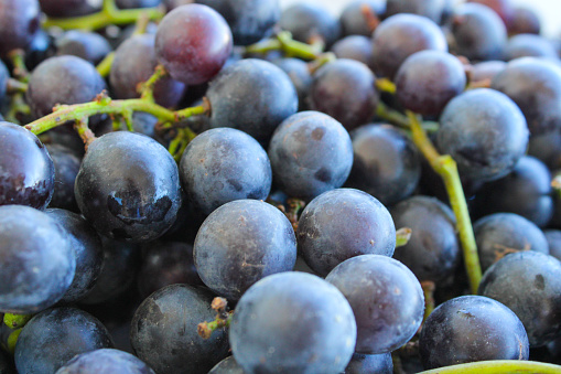 Black grapes natural