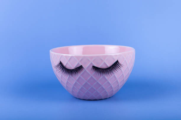istock False eyelashes are glued to the bowl. 1428287650