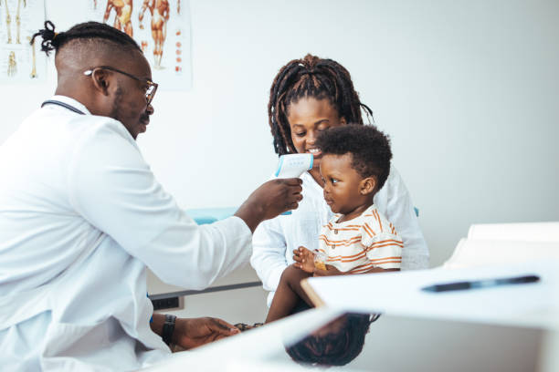 istock Mother and baby son at a doctor´s appointment 1428304861