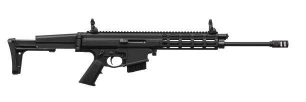 istock Modern automatic rifle isolated on white background. Weapons for police, special forces and the army. Automatic carbine with mechanical sights. Assault rifle on white back. 1428319084