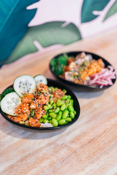 istock Tasty Poke Bowls 1428327304