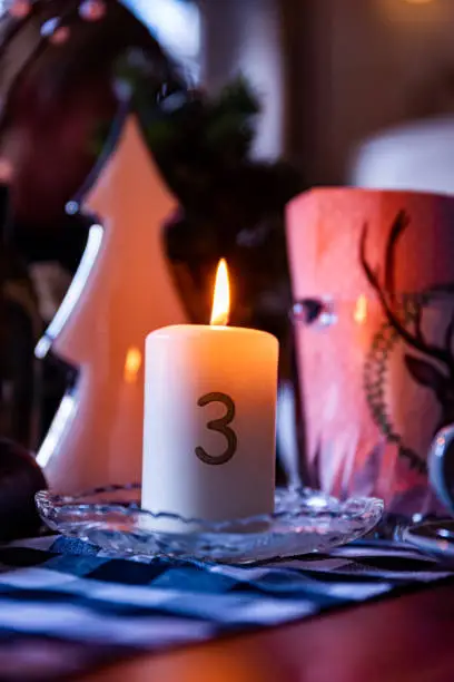 Christmas Candle -Third Advent Sunday