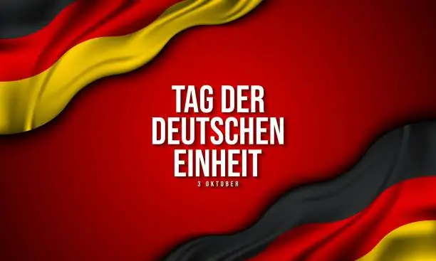 Vector illustration of German Unity Day Background Design.