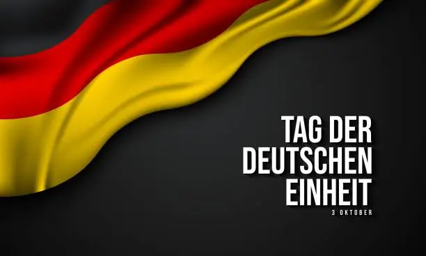 Vector illustration of German Unity Day Background Design.