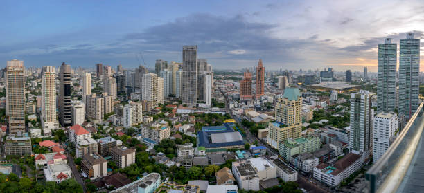 istock The Bangkok skyline at sunset 1428338126