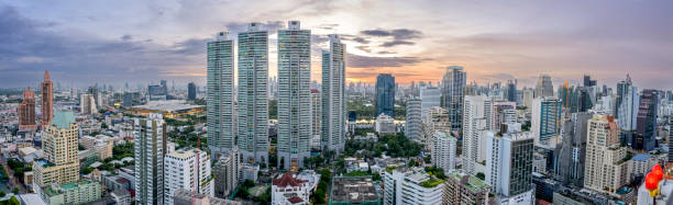 istock The Bangkok skyline at sunset 1428338180