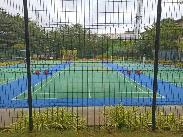 Photo of A picture of a badminton court in India