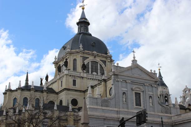 istock Beautiful architecture of Almudena Cathedral 1428345705