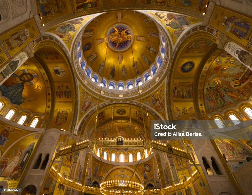 Chiesa di Belgrado Belgrade Temple Architectural Dome Stock Photo