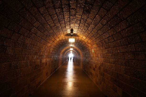 istock Long tunnel to the elevator leading to Eagle's Nest 1428360676
