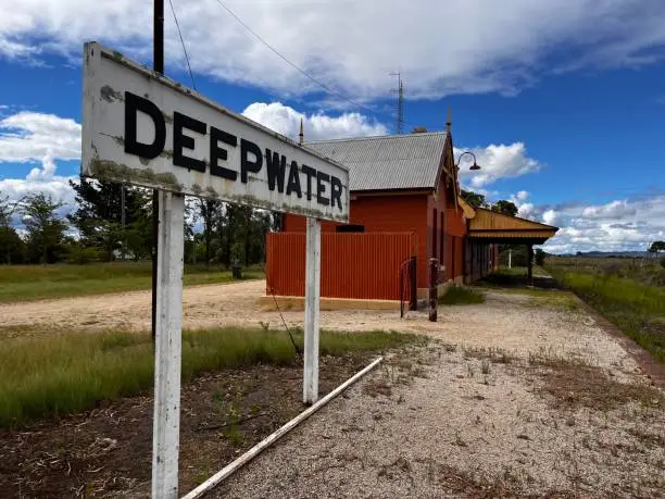 A railway station in Deepwater, NSW, Australia