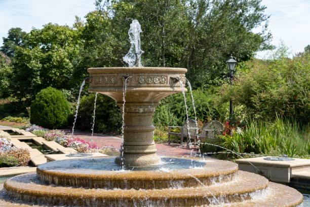 istock Beautiful fountain in the park 1428364734