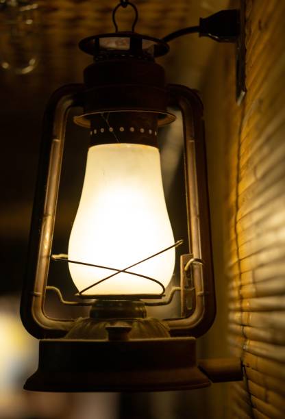 istock Vertical shot of the vintage lantern 1428364871