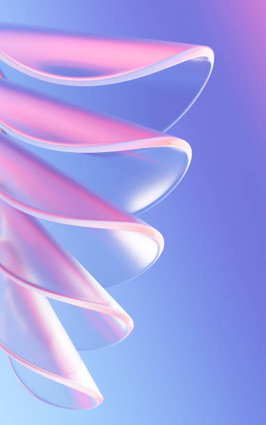 istock Abstract curves and geometric figure, multilevel curves, 3d rendering. 1428366869