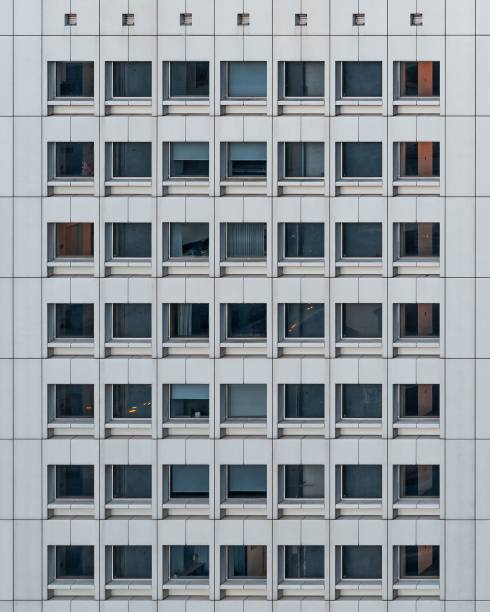 istock Vertical shot of a building windows 1428368001
