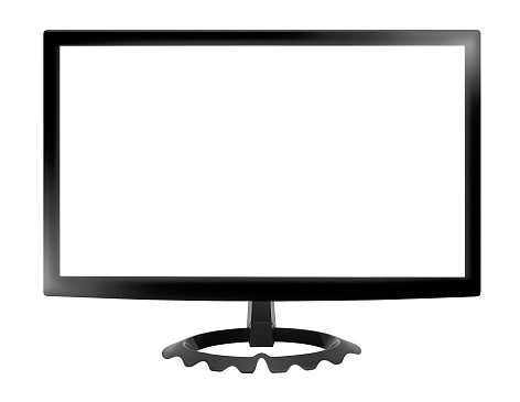 monitor isolated on white background