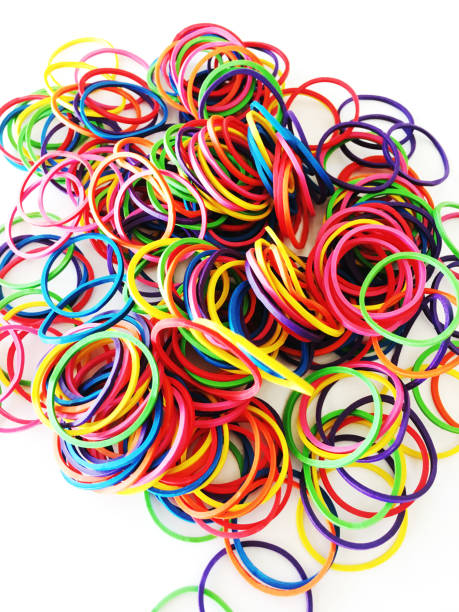 istock Colorful background rainbow colors rubber bands loom 1428385887
