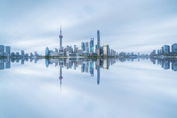 istock Panoramic skyline of Shanghai and Huangpu river 1428391639