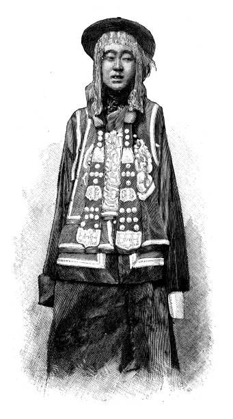 20+ Drawing Of The Mongolian Women Stock Illustrations, Royalty