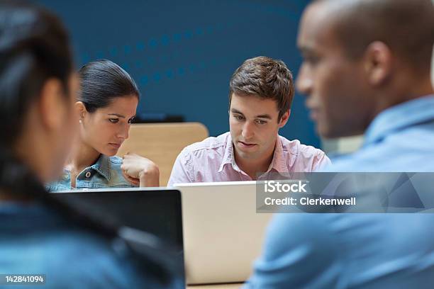 University Students Using Laptop Stock Photo - Download Image Now - University Student, 20-24 Years, 25-29 Years