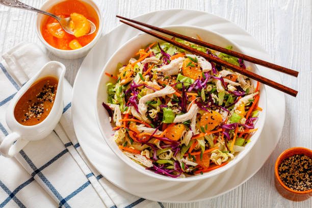 istock Chinese Chicken Salad with mandarins and veggies 1428417498