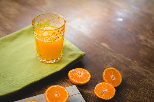 Freshly squeezed tangerine juice