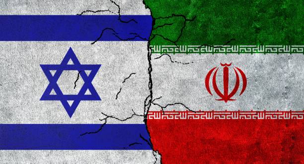 istock Israel and Iran flag together. Israel and Iran conflict 1428447158