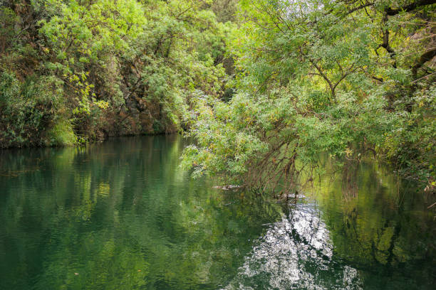 istock River flowing through the Sierra de Cazorla near Linarejos waterfall, Spain. 1428447957