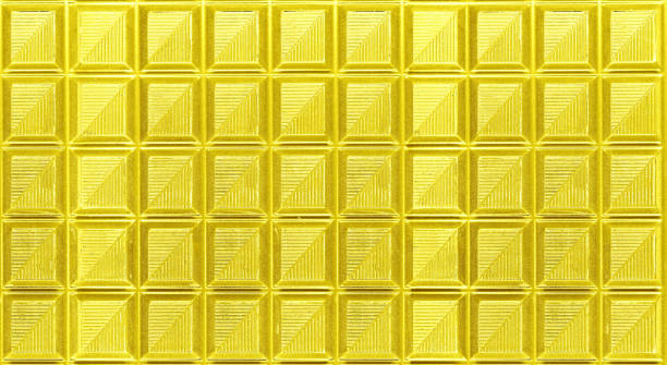 istock Pop Art Surreal Style Goldenrod Chocolate Bars for Abstract Backdrop 1428449501