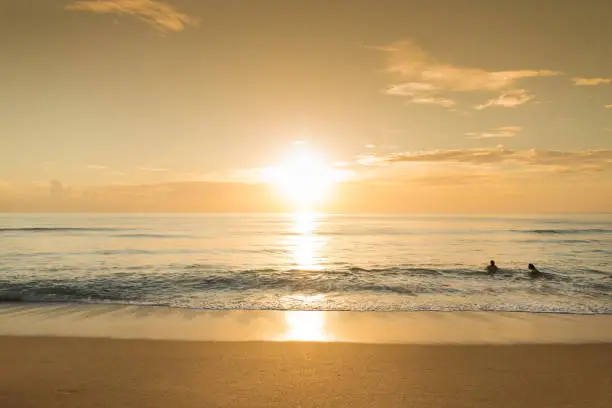 Photo of Golden Sunrise Over the Palm Beach, Florida Seashore in September of 2022