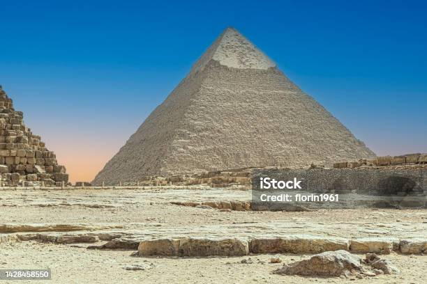 View With The Pyramid Of Cheops Al Haram Giza Governorate Egypt Africa Stock Photo - Download Image Now