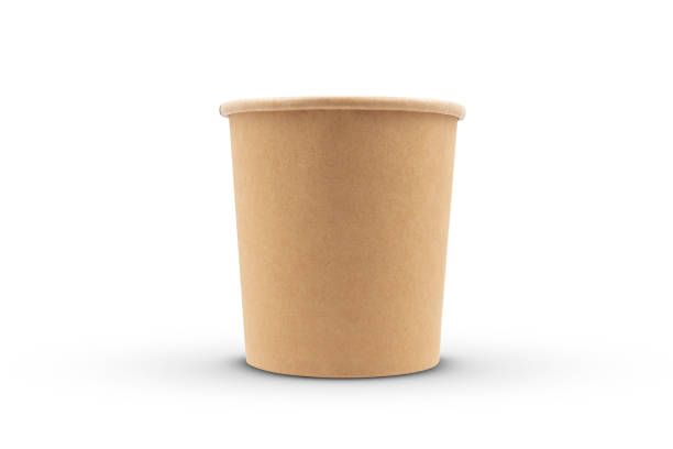 istock brown disposable paper bucket isolated on white background 1428466604
