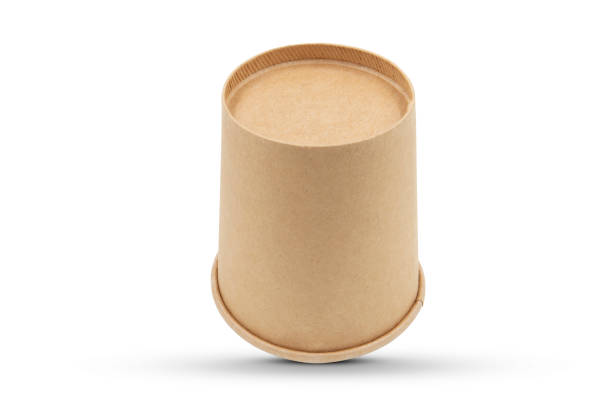 istock brown disposable paper bucket isolated on white background 1428466698